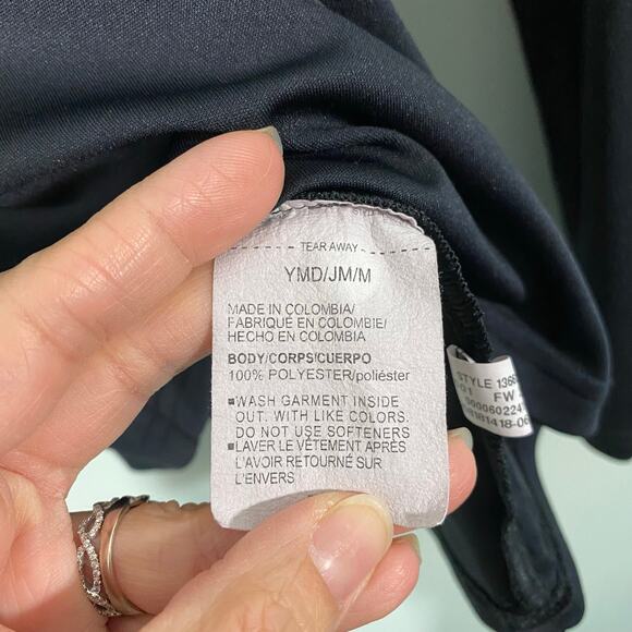 Under Armour Youth Black Orange Graphics Quarter Zip Performance Pullover Size M - Picture 5 of 8